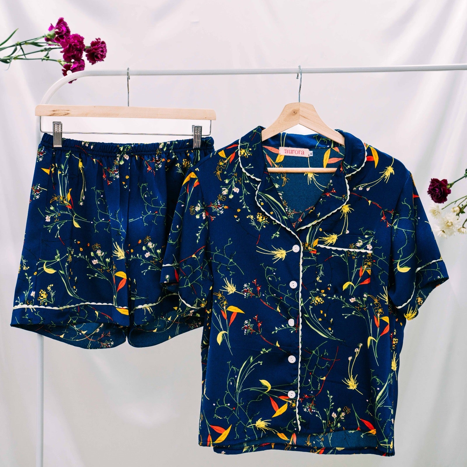 Azul nocturno floral